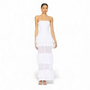 NWT Superdown Lorenza Maxi Dress in White - Size Small